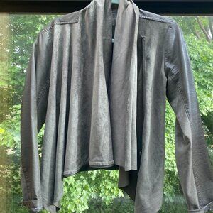 BLANKNYC Faux Leather and Suede Zip-Up Jacket from Anthropologie